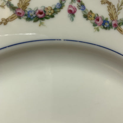 Antique Haas & Czjzek “La Boheme Blue” Dinner Plates Set of 4