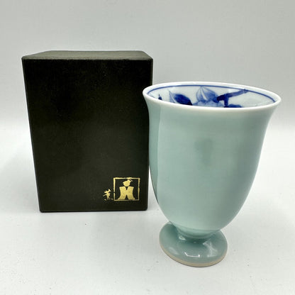 Nabeshima Ware Celadon Cup Japanese Pottery /cb