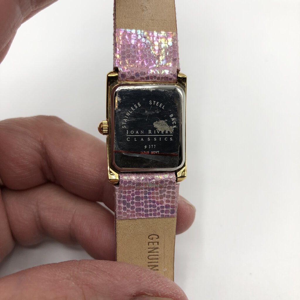 Joan Rivers Classics Pink Iridescent Fashion Wrist Watch /b