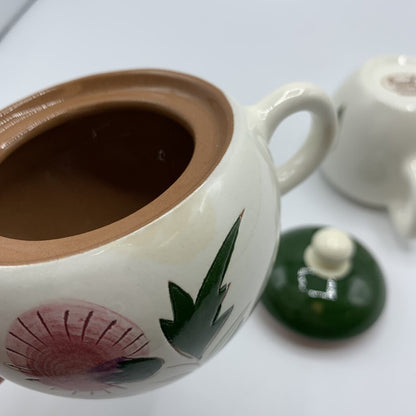 Vintage Mid-Century Stangl Pottery “Thistle” Sugar and Creamer Set /hg