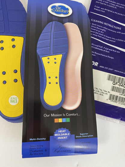 Women Insoles Acor Quik Fit Lite 6.5 Dr. Comfort 6.5 Insole NIB /roh