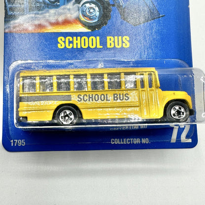 1991/92 Hot Wheels Blue Card School Bus Model 1795, Auburn 852 Model 4314, Propper Chopper Model 0492 NIP /cb