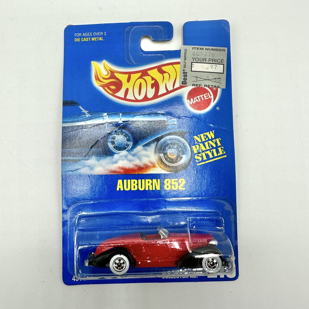 1991/92 Hot Wheels Blue Card School Bus Model 1795, Auburn 852 Model 4314, Propper Chopper Model 0492 NIP /cb