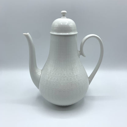 Vintage Mid-Century Bjorn Wiinblad Rosenthal “Romance White” Coffee Pot with Lid /hg