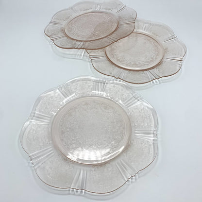 Vintage MacBeth-Evans “American Sweetheart” Salad Plates Set of 3, Depression Glass /hg