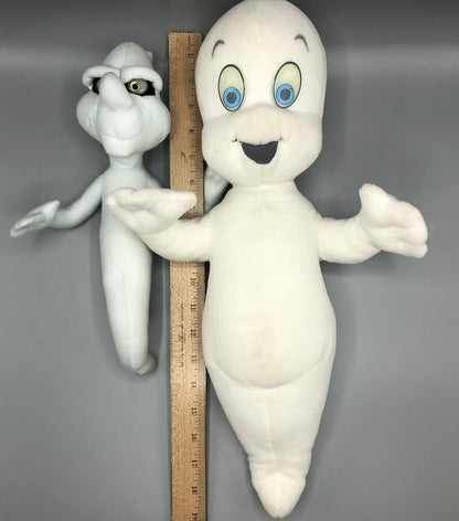 Vintage 1994 Plush Casper & Stinkie Ghosts Nite-Glo Eyes/ Amblin /b