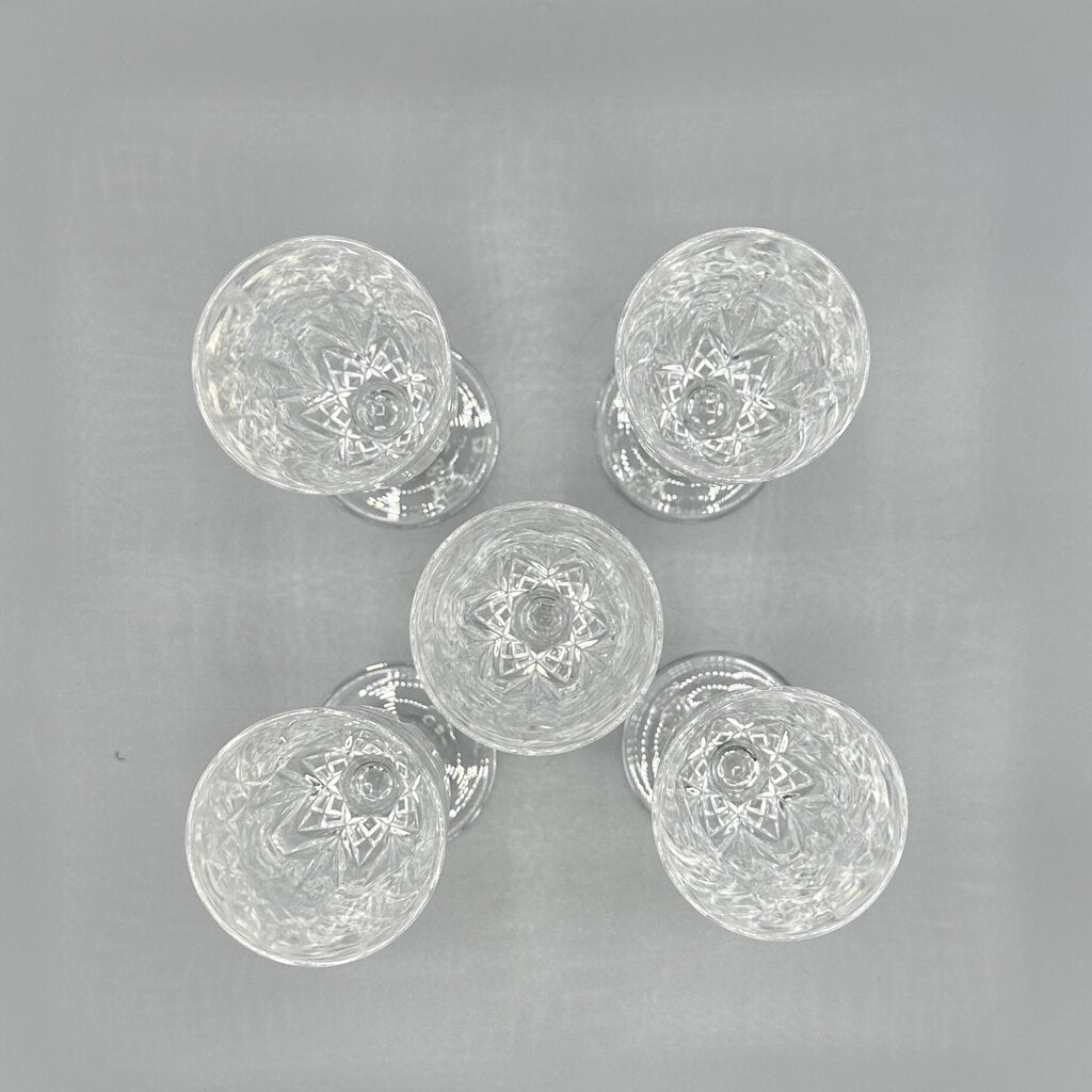 Set Of 5 Linea Gala by Royal Crystal Rock Fluted Champagne Glasses /cb