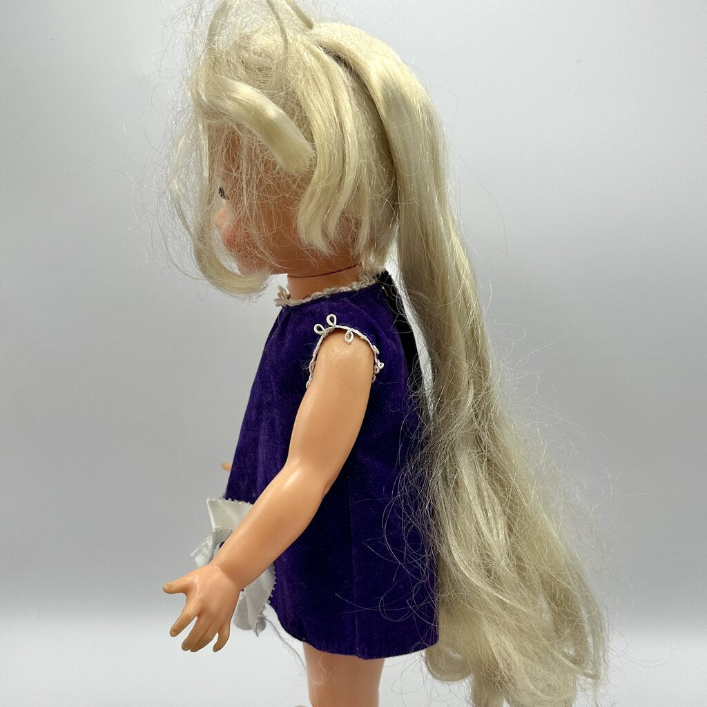 1970 15” Velvet Grow Hair Doll Crissy’s Cousin Blonde Hair Ideal Toy Corp. /cb