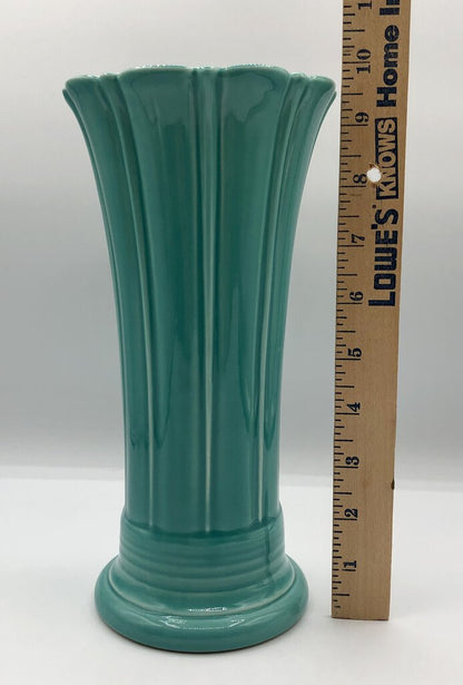 Fiesta Homer Laughlin Medium Turquoise Flower Vase Excellent /b