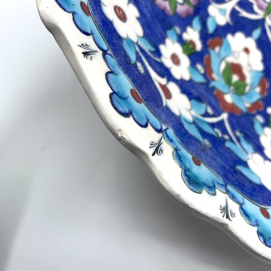 SELAM CINI Hand Painted Turkish 12.5” Bowl /hgo