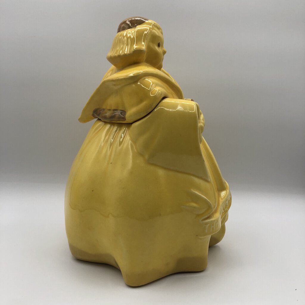 Vintage Red Wing Yellow Friar Tuck Cookie Jar /b