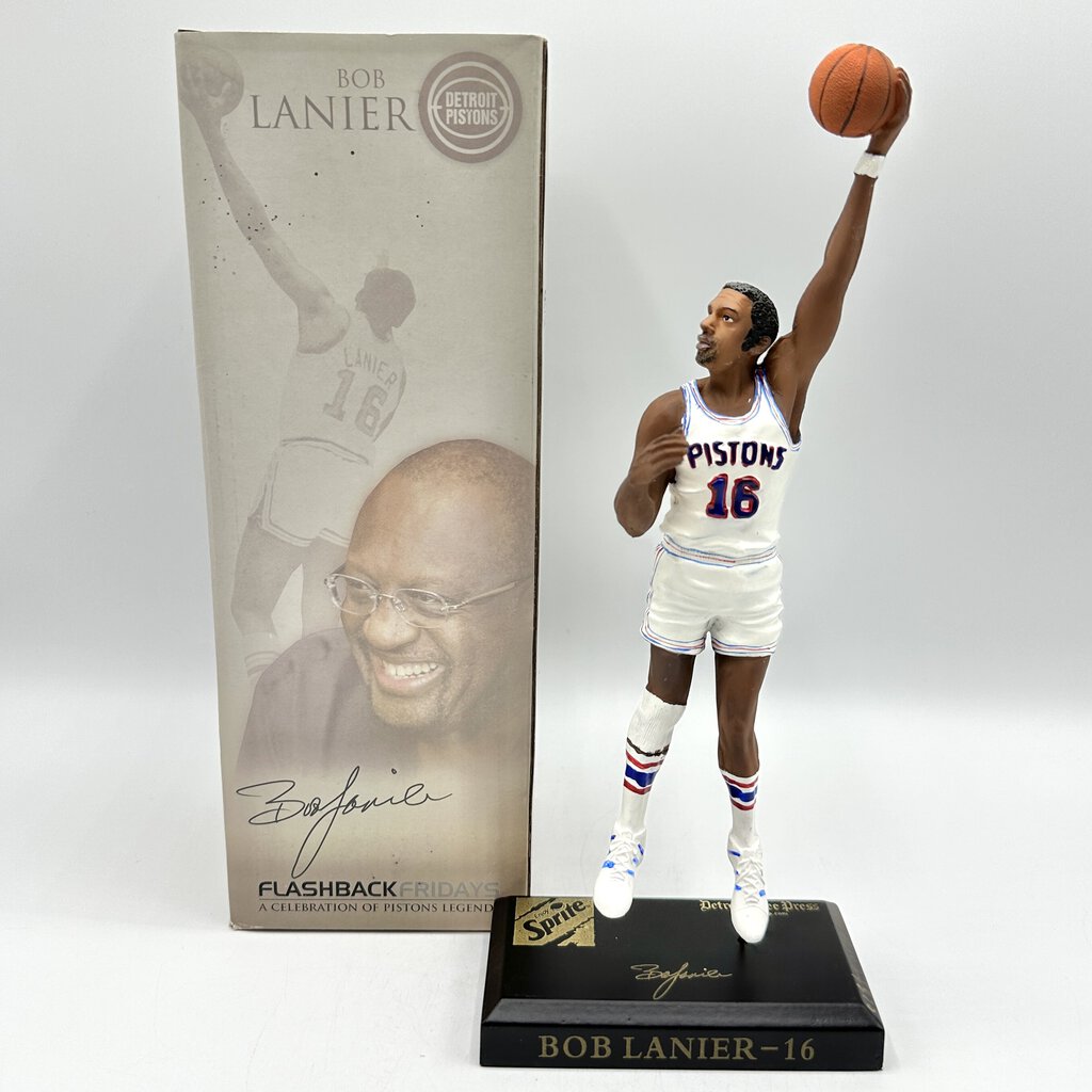 Detroit Pistons Bob Lanier Flashback Fridays Ltd Edition Figurine w/Box /cb