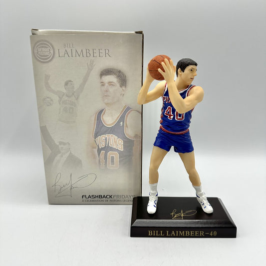 Detroit Pistons Bill Laimbeeer Flashback Fridays Ltd Edition Figurine w/Box /cb