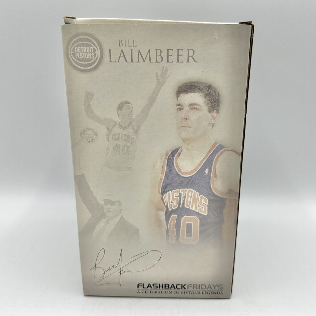 Detroit Pistons Bill Laimbeeer Flashback Fridays Ltd Edition Figurine w/Box /cb