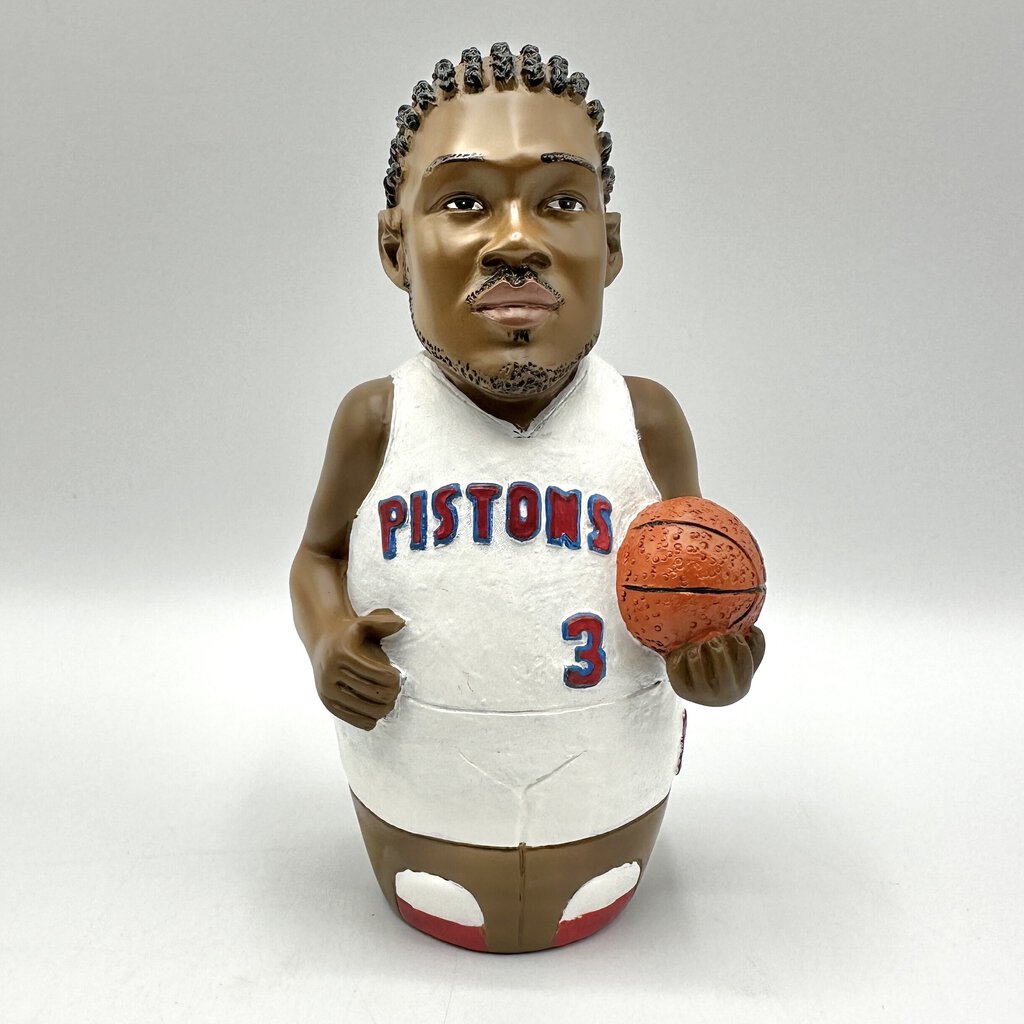 Detroit Pistons 2000/2010 5 Piece Memorabilia Lot Bobble Heads Coin Bank Trophy SGA /cb