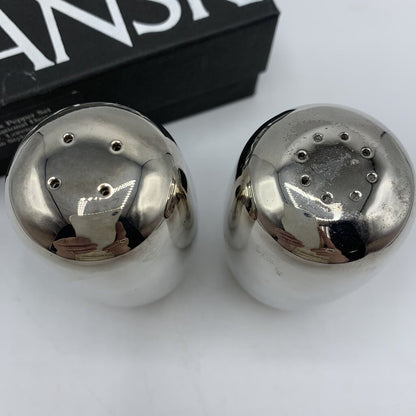 DANSK Silverplated and Weighted Salt & Pepper Shakers /hgo