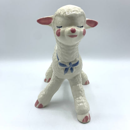 Vintage California Pottery Long Legged Lamb Planter /hgo