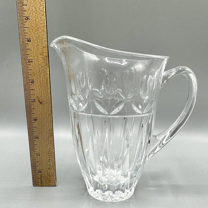 Block Tulip Garden 32 oz 24% Lead Crystal Pitcher Made in Poland/cb