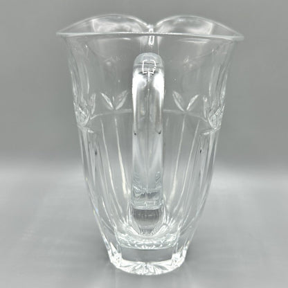 Block Tulip Garden 32 oz 24% Lead Crystal Pitcher Made in Poland/cb