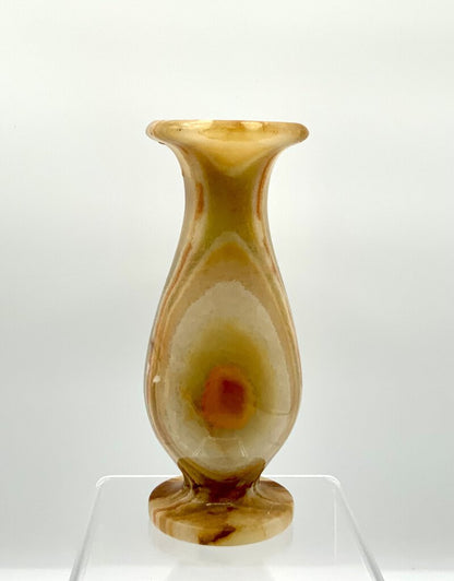 Onyx Carved Natural stone vase /ah