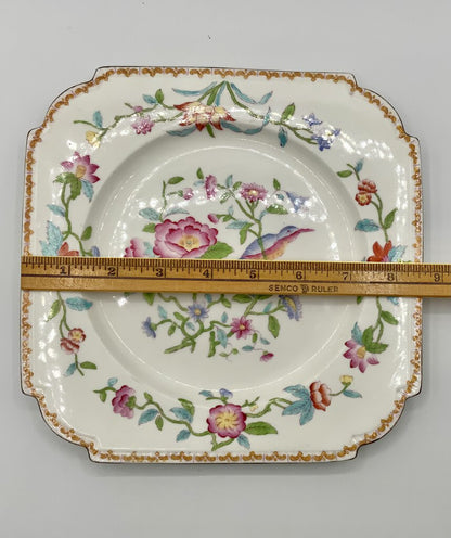 Pembroke Square Luncheon Plate (gold trim) by John Aynsley /ah