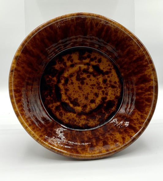 Mid-Century Bennington Drip Glaze Stoneware bowl /ah