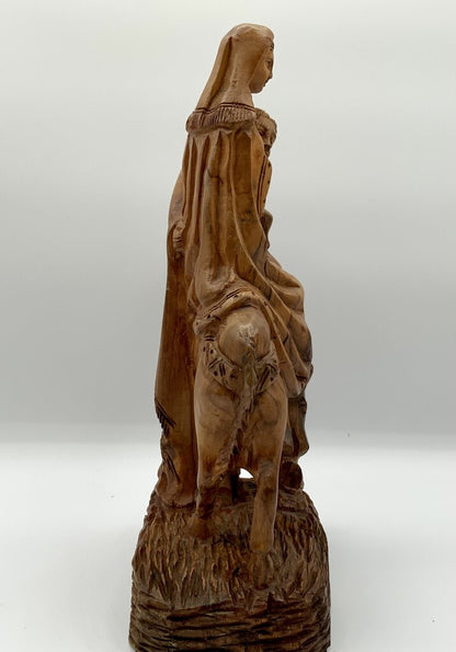 Hand Carved Olive Tree Wood The Holy Family /ah