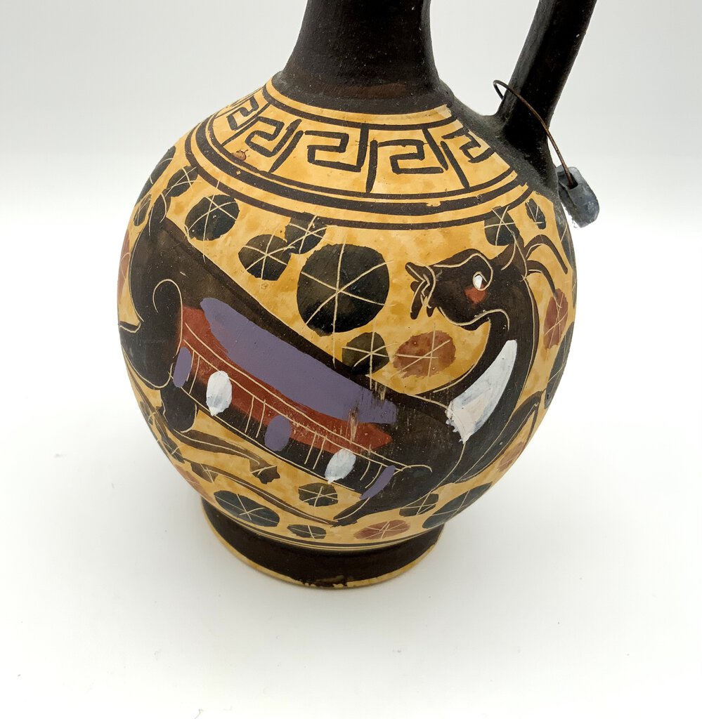 Copy Hand Painted Corinthian 628 BC Pottery Made in Greece /ah