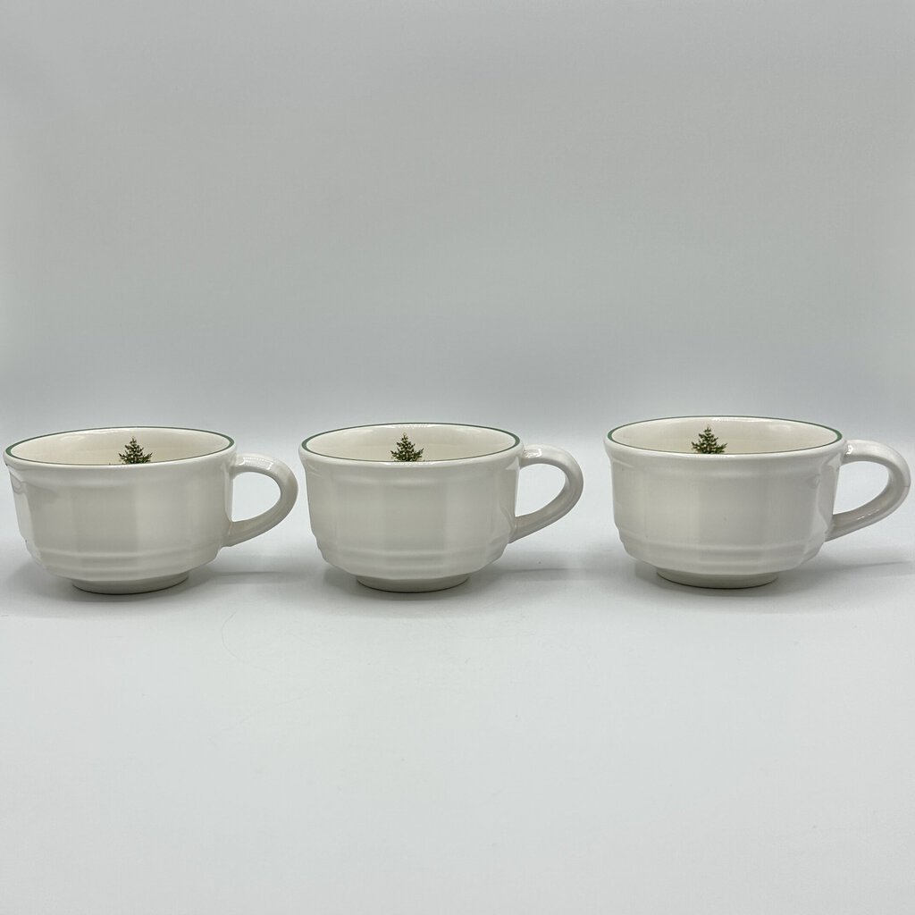 Set of 3 Pfalzgraff Christmas Heritage Flat Cups /cb