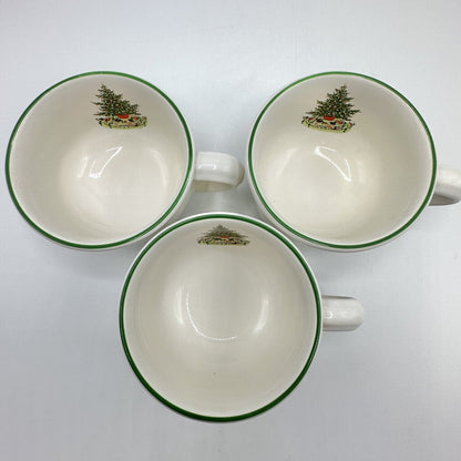 Set of 3 Pfalzgraff Christmas Heritage Flat Cups /cb