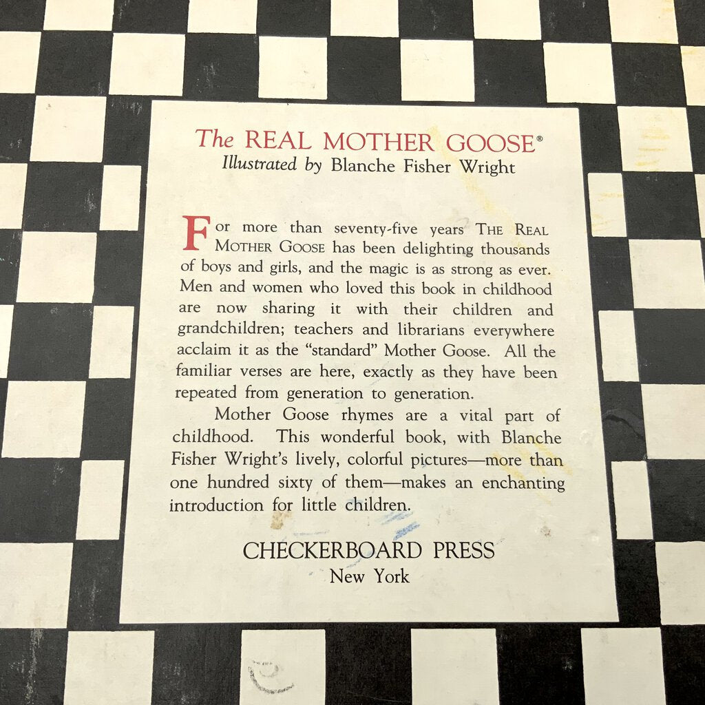 The Real Mother Goose by Blanche Fisher Wright /ah