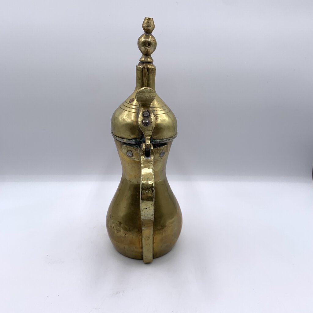 Vintage Brass Arabic Bedouin Dallah Coffee Pot /hge