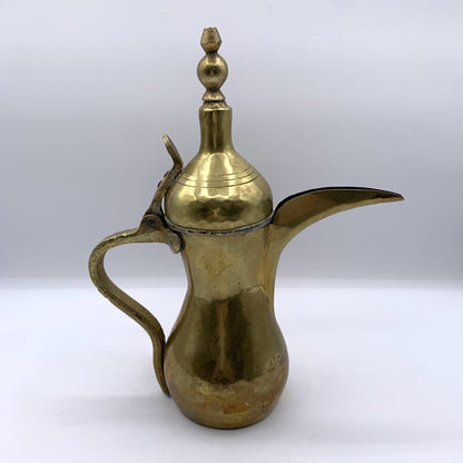 Vintage Brass Arabic Bedouin Dallah Coffee Pot /hge