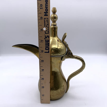 Vintage Brass Arabic Bedouin Dallah Coffee Pot /hge