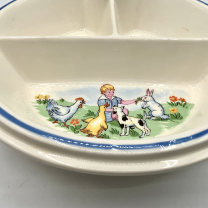 Vintage Baby Food Warming Dish /ah