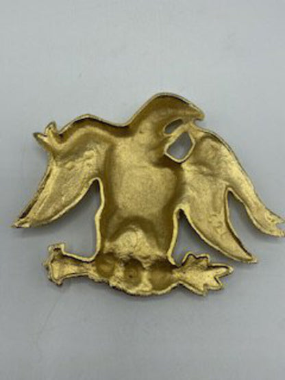 Solid Brass American Eagle w/Shield & Arrows Plaque /ro