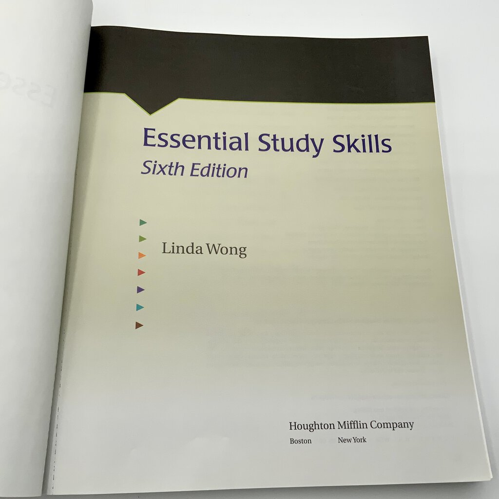 Essential Study Skills Sixth Edition Wong 2003 /ah