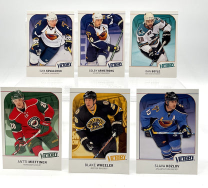 Lot of 91 2005/2006/2009 Victory, BeeHive, and Upper Deck Hockey Trading Cards /ah