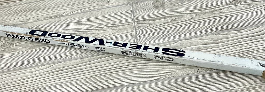 Pokey Reddick #20 Signed Goalie Stick /ah