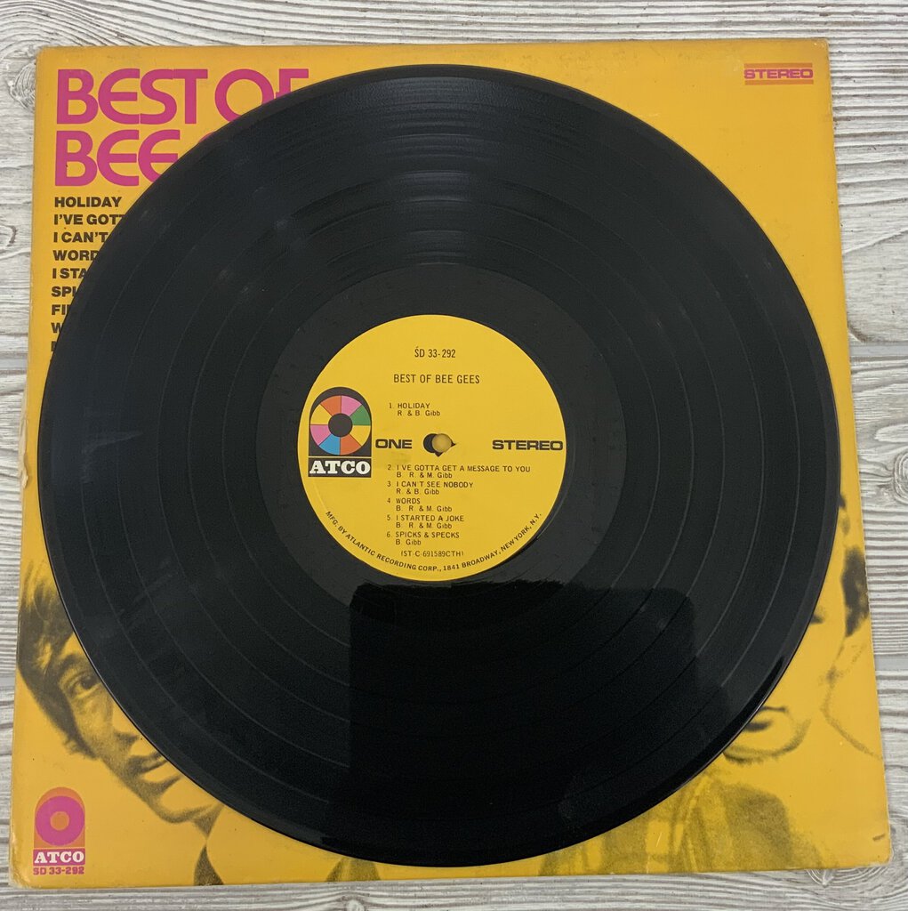 Ah/ Best of Bee Gees ATCO Records 1969 Vinyl Record