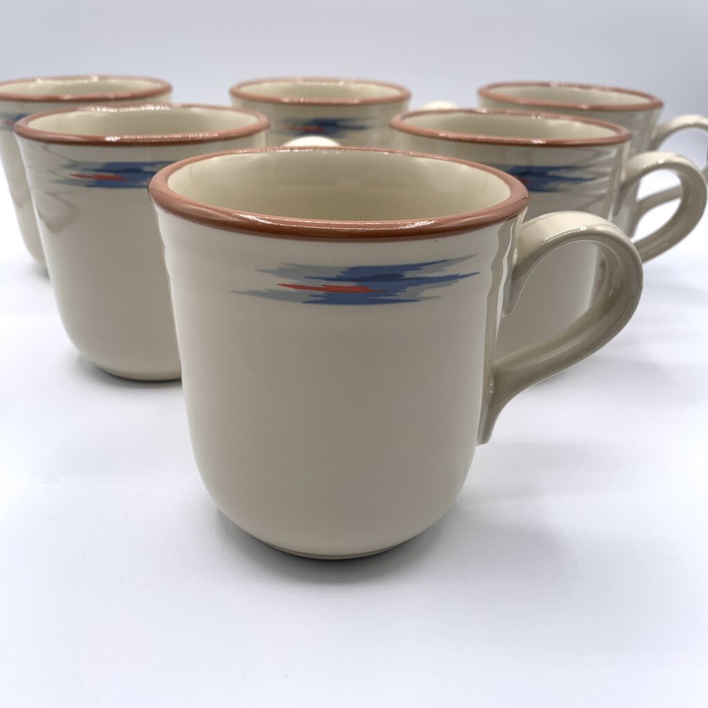 hgb/Noritake Stoneware “Raindance” Mugs Set of 6