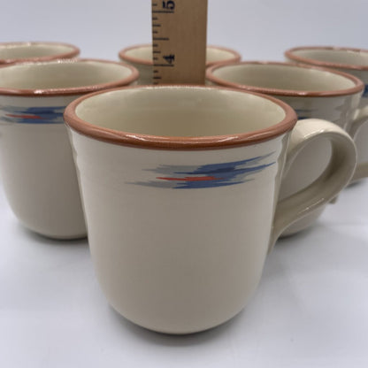 hgb/Noritake Stoneware “Raindance” Mugs Set of 6