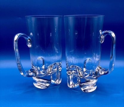 Set of 2 Iittala Sampo Glassware Mugs /b