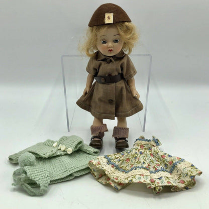 Vintage 1950s Walker ~ Ginger Doll w/ Brownie Outfit & More /b