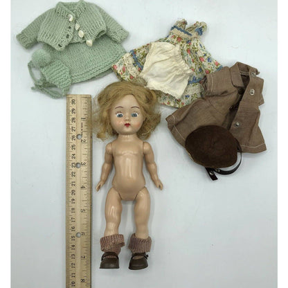 Vintage 1950s Walker ~ Ginger Doll w/ Brownie Outfit & More /b